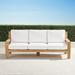 Calhoun Sofa with Cushions in Natural Teak - Black, Standard - Frontgate