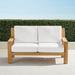 Calhoun Loveseat with Cushions in Natural Teak - Rumor Midnight, Standard - Frontgate