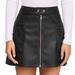 Free People Skirts | Free People Faux Leather Skirt | Color: Black | Size: 2