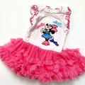 Disney Dresses | Disney Minnie Mouse Baby Girl Dress | Color: Pink/White | Size: 3-6mb