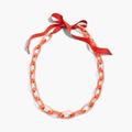 J. Crew Jewelry | J. Crew Warm Rust & Long Oval Link Long Necklace | Color: Orange | Size: Long