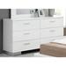 Orren Ellis Achyuth 6 Drawer Double Dresser Wood in Brown/Gray/White | 34 H x 63 W x 18 D in | Wayfair 33E0DDAF34B0424086EC971697EB3DDA