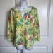 Lilly Pulitzer Tops | Lilly Pulitzer Floral Tunic Top Xs Yellow Pink | Color: Pink/Yellow | Size: Xs