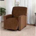 Kathy Ireland Home Day Break Box Cushion Recliner Slipcover in Brown | 29 H x 43 W x 62 D in | Wayfair DAY-LGRECL-CH