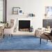 Blue/Navy 108 x 0.25 in Indoor/Outdoor Area Rug - Ebern Designs Nourison Essentials Navy/Blue Area Rug Polypropylene | 108 W x 0.25 D in | Wayfair