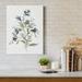 Gracie Oaks Linen Botanical III by Carol Robinson - Wrapped Canvas Painting Print Canvas in Blue/Green/White | 20 H x 16 W x 1 D in | Wayfair
