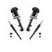 2001-2005 Mercedes C240 Front and Rear Shock Strut and Coil Spring Kit - TRQ