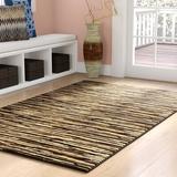 Brown 48 x 0.24 in Area Rug - Latitude Run® Josann Striped Area Rug Polypropylene | 48 W x 0.24 D in | Wayfair 93B7468207E04A4EB0C4D511CABF89CF