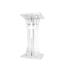 FixtureDisplays Plexiglass Acrylic Podium Clear Lectern Church Pulpit w/ Cross décor Plastic | 47 H x 26.75 W x 14 D in | Wayfair