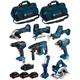 Bosch - Kit 18V BK801BAG (gdx 18V-180+GSR 18V-55+GBH 18V-21+GKS 18V-LI+GST 18V-LIS+GWS