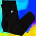 Adidas Pants & Jumpsuits | Adidas Workout Capri Black Leggings | Color: Black/White | Size: M