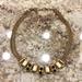 J. Crew Jewelry | J Crew Gold Tone Necklace. Black Stone Accents | Color: Black/Gold | Size: Os