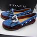 Coach Shoes | Coach Roccasin Slipon Women Flat Shoes 7.5 | Color: Red | Size: 7.5