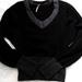 Free People Sweaters | Free People Sequin Sweater | Color: Black/Silver | Size: Xs