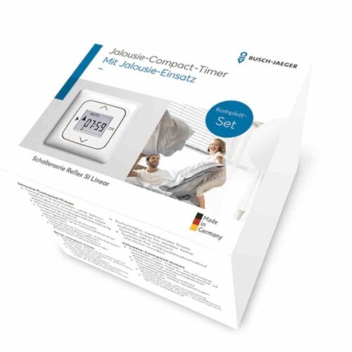 Busch-Jaeger Jalousie-Compact-Timer, Komplettset, 2 Schließer, 230V, 50Hz, Reflex-SI Image