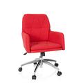 hjh OFFICE 670949 Home-Office Sessel Shake 350 Stoff Rot moderner Drehsessel mit Rollen, höhenverstellbar