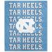 North Carolina Tar Heels 60" x 70" Echo Wordmark Lightweight Blanket