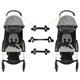 Twin Stroller Connector for Baby,Universal Baby Cart Pushchair Connectors Turns Two Single Strollers into a Double Stroller