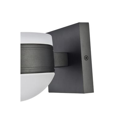 Raine Integrated LED wall sconce in black - Elegan...