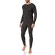 Fruit of the Loom Herren Recycled Waffle Thermal Underwear (Top and Bottom) Pyjama Set, schwarz, Medium