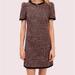 Kate Spade Dresses | Kate Spade Tweed Puff-Sleeve Shift Dress New | Color: Black/Pink | Size: 8