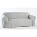 August Grove® Stripe Box Cushion Loveseat Slipcover Cotton in Gray | 40 H x 72 W in | Wayfair AGTG3219 42690903