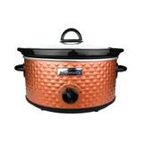 Brentwood Appliances 3.5 Qt. Diamond Slow Cooker Ceramic/Metal in Brown | 12 H x 8.25 W x 11.7 D in | Wayfair BTWSC136C