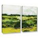 Alcott Hill® White Hill by Allan Friedlander - 2 Piece Print Set on Canvas in Green | 18 H x 24 W x 2 D in | Wayfair ACOT6904 40022683