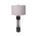 Brayden Studio® Blanco 31" Table Lamp Linen/Metal/Crystal in Yellow | 31 H x 16 W x 16 D in | Wayfair 3C154BA57C9B41C39D314401D3D6E7FA