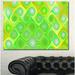 Design Art Fractal Pattern w/ Swirls - Wrapped Canvas Graphic Art Print Canvas, Cotton in Green | 8 H x 12 W x 1 D in | Wayfair PT16007-12-8