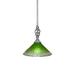 Astoria Grand Elegante 1-Light Mini Pendant w/ Hang Straight Swivel Glass in Gray | 10.75 H x 10 W x 10 D in | Wayfair