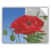 Winston Porter Laskowski Poppy Removable Wall Decal Vinyl in Blue/Gray/Red | 8 H x 10 W in | Wayfair 826F7B6E6EEF4048AF709DF9106CEBCB