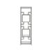 Artistica Home Metal Designs Suspension Slim Etagere | 83 H x 24 W x 18 D in | Wayfair 2006-990-44