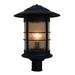 Arroyo Craftsman Newport Outdoor 1-Light Lantern Head Metal in Black | 20 H x 13.75 W x 13.75 D in | Wayfair NP-14TN-BK