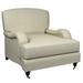 Armchair - Annie Selke Home Litchfield 34" Wide Polyester Armchair Linen/Fabric in White | 31 H x 34 W x 39 D in | Wayfair ASH1506-CH