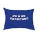 The Holiday Aisle® Alfaro Banner Day Outdoor Lumbar Pillow Polyester/Polyfill blend in Blue | 14 H x 20 W x 6 D in | Wayfair