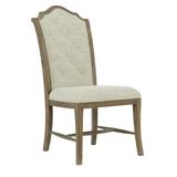 Bernhardt Rustic Patina Side Chair Wood/Upholstered/Fabric in Black | 43 H x 21.25 W x 29.8 D in | Wayfair 387561D