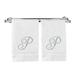 Bare Cotton Monogrammed 2 Piece Hand Towel Set Terry Cloth/100% Cotton in Gray/Blue | Wayfair 85-716-864-101