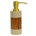 Mercer41 Abbiegale Lotion Dispenser Marble in Yellow/Brown | 6.5 H x 3.25 W x 3.25 D in | Wayfair BBMT2327 39857884