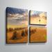 August Grove® 'Amish Country Sunrise' Multi-Piece Image Graphic Art Print on Canvas Canvas, Faux Fur in White | 24 H x 36 W x 2 D in | Wayfair