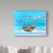 Breakwater Bay ' Sea' Oil Painting Print on Wrapped Canvas in Blue | 14 H x 19 W x 2 D in | Wayfair DD7623C8983B420C9A0713D2FCA78D6C