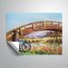 Winston Porter Karg Bicycle at the Bridge Removable Wall Decal Vinyl in Blue/Brown | 14 H x 18 W in | Wayfair 28BA4A3EE60C42E4ADF36799EDD8F686