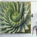 Dakota Fields Kaden Cactus Botanic Spikey Wild Nature Inspired Western Dessert Plant Flower Artwork Image Single Shower Curtain | Wayfair