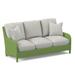 Braxton Culler Gibraltar 75" Round Arm Sofa w/ Reversible Cushions Other Performance Fabrics in Green/White | 36 H x 75 W x 36 D in | Wayfair