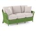 Braxton Culler Boca 78" Flared Arm Sofa w/ Reversible Cushions Linen in Green/White | 36 H x 78 W x 35 D in | Wayfair 973-011/0863-91/KIWI