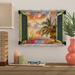 Bay Isle Home™ Tropical Window To Paradise IV by Leo Kelly - Wrapped Canvas Graphic Art Print Canvas in Orange | 18 H x 24 W x 2 D in | Wayfair