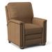 Bradington-Young Randleman 31" Wide Power Standard Recliner Fade Resistant/Genuine Leather in Gray | 40.5 H x 36 W x 39 D in | Wayfair