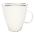 Canvas Home Abbesses Colored Rim Porcelain Coffee Mug 10oz Porcelain/Ceramic in Gray | Wayfair C37-MG-GY-CP