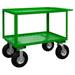 Durham Manufacturing Garden Cart Metal in Green | 35 H x 54.25 W x 24.25 D in | Wayfair GC-2448-2-10PN-83T