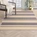 Gray 48 x 0.25 in Indoor Area Rug - Calvin Klein San Diego CK730 Striped Handwoven Beige/Area Rug Polyester/Cotton | 48 W x 0.25 D in | Wayfair